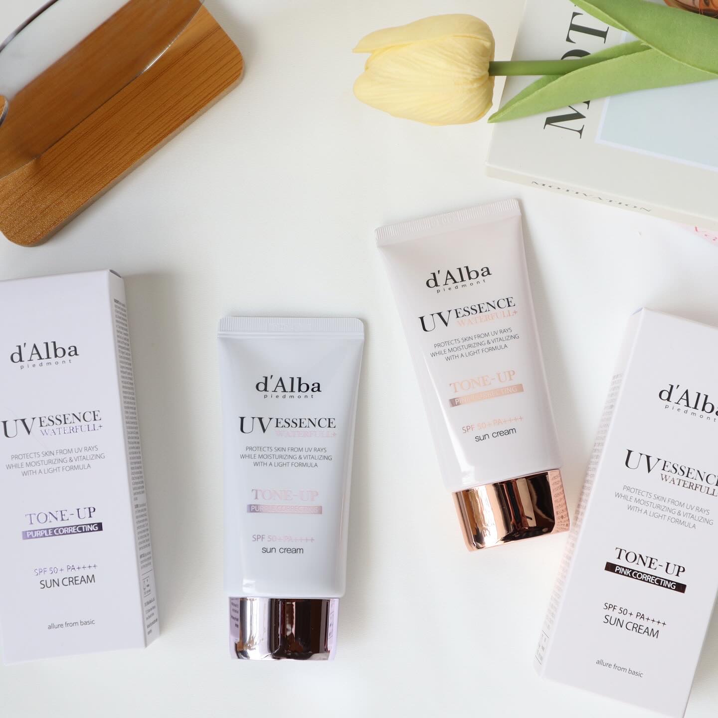 ダルバ ウォータフル トーンアップ サンクリーム(パープル)/ダルバ/日焼け止めクリームを使ったクチコミ（1枚目）