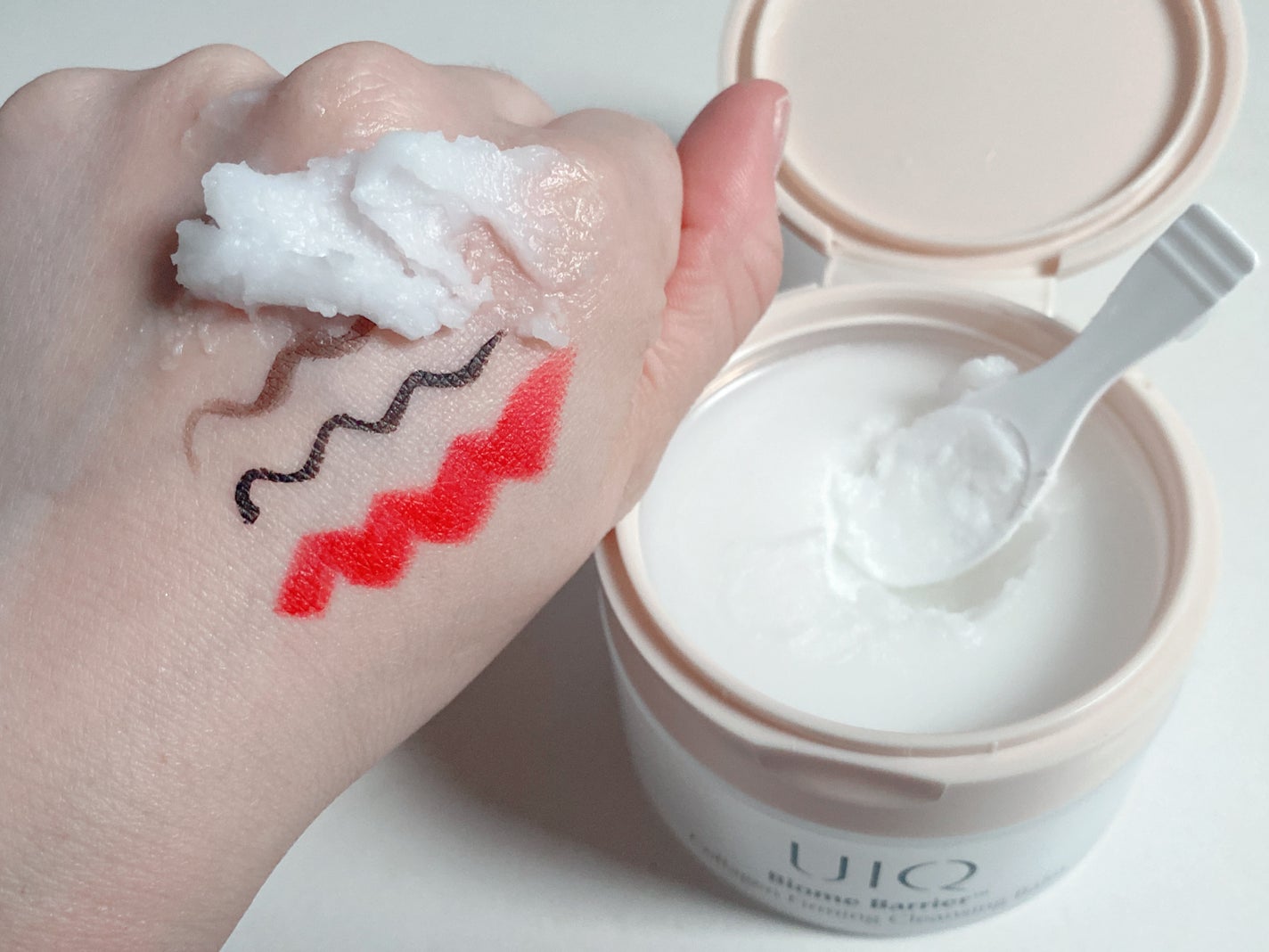 バイオームバリアコラーゲンファーミングクレンジングバーム/UIQ/クレンジングバームを使ったクチコミ(3枚目)