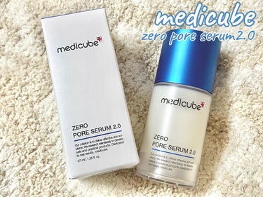 MEDICUBE ゼロ ＰＯ セラムのクチコミ「MEDICUBE zero pore serum2.0💙

顔には2万個の毛穴があるって知って.....」（1枚目）