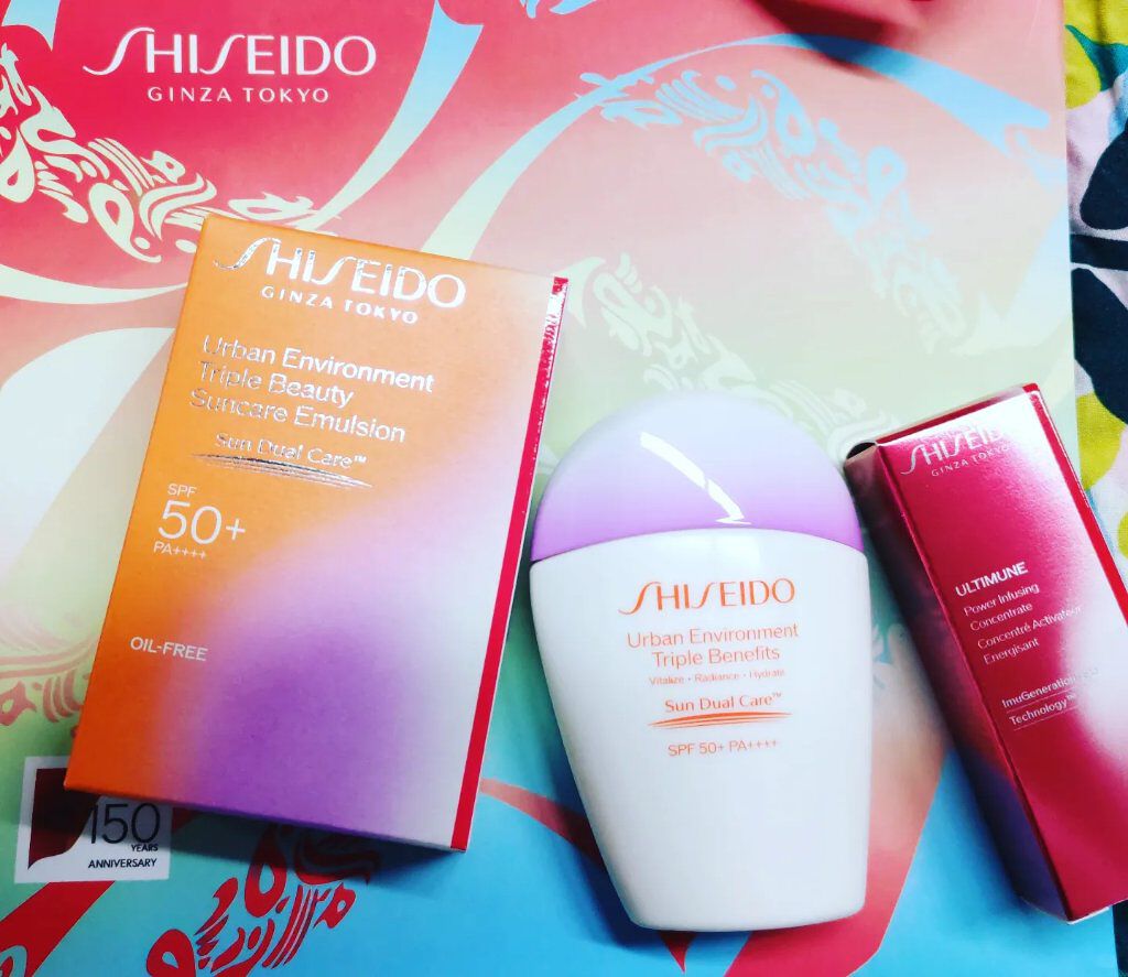 アーバン トリプル ビューティ サンケア エマルジョン/SHISEIDO/日焼け止めミルクを使ったクチコミ（1枚目）