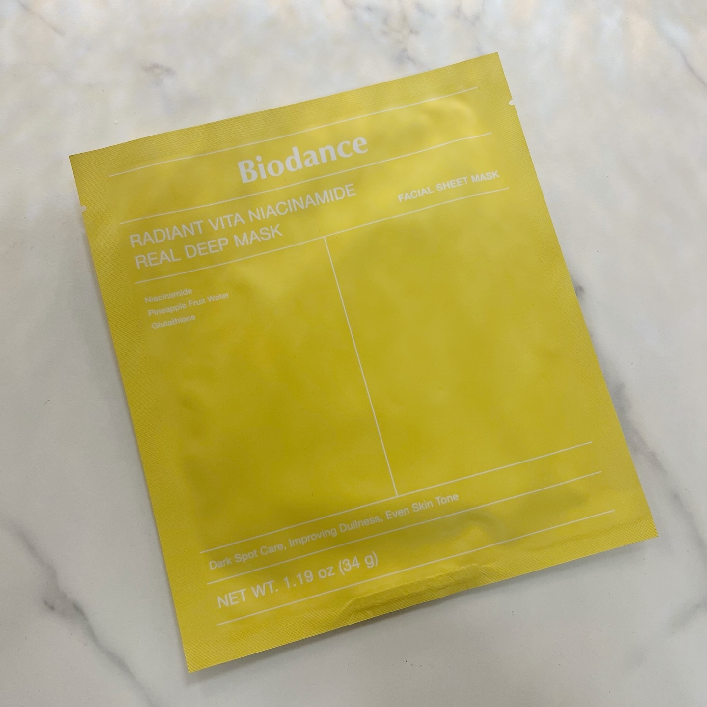 ビタナイアシンアミド リアルディープマスク/Biodance/シートマスク・パックを使ったクチコミ（3枚目）