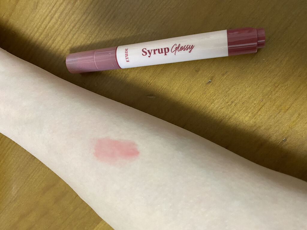 シロップグロッシーバーム ロージーラベンダー/ETUDE/リップグロスを使ったクチコミ（2枚目）