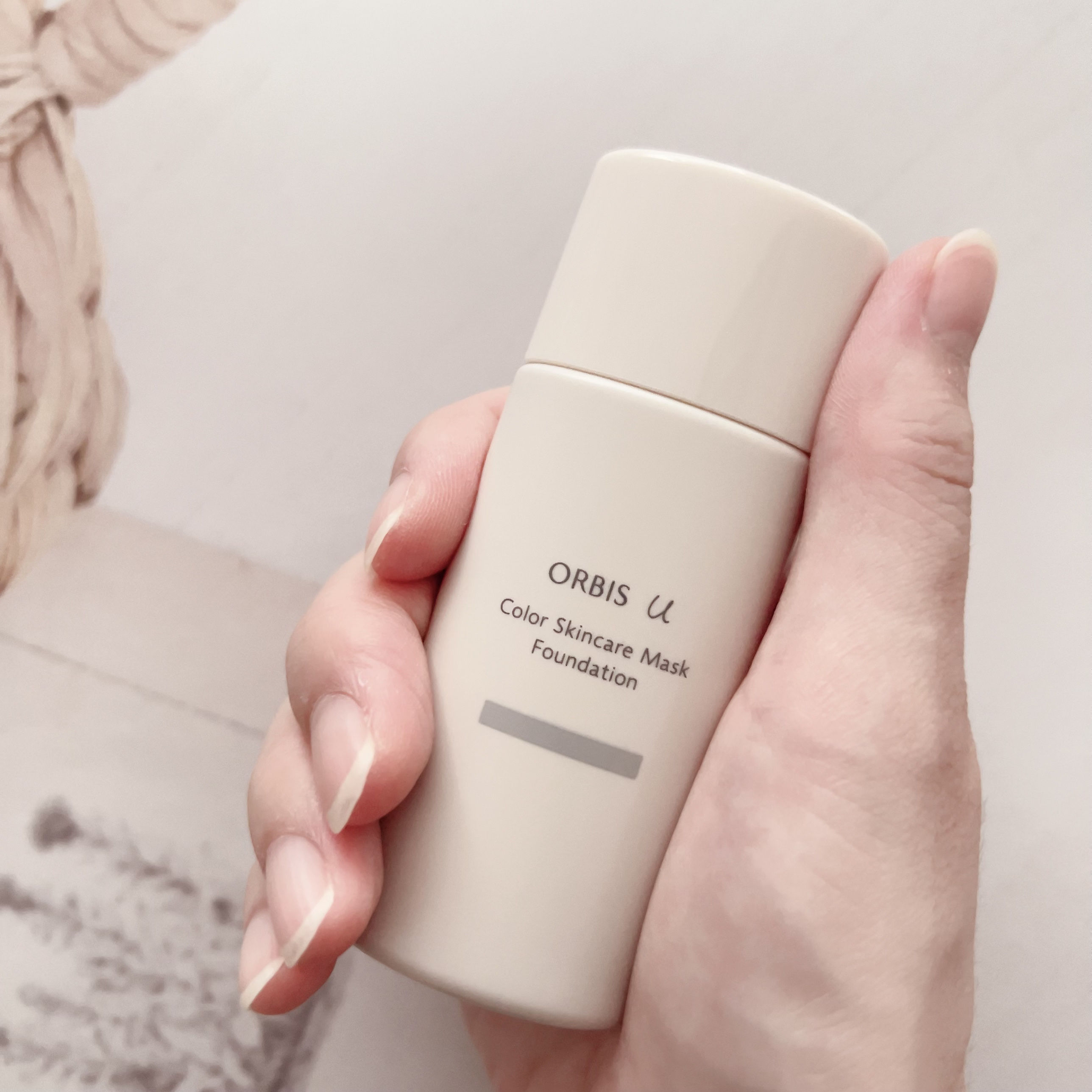 オルビスユー カラースキンケアマスク ファンデーション ナチュラル 02/オルビス/リキッドファンデーションを使ったクチコミ（1枚目）