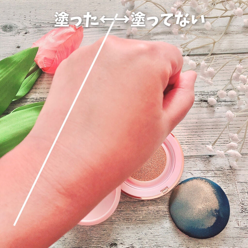 ピンクティーツリーカバークッション/APLIN/クッションファンデーションを使ったクチコミ(6枚目)