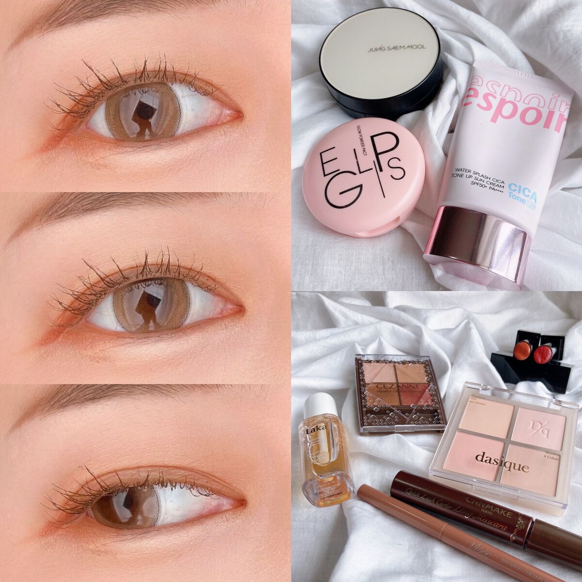 ブレンディングムードチーク 01 ウォームブレンディング/dasique/パウダーチークを使ったクチコミ（1枚目）