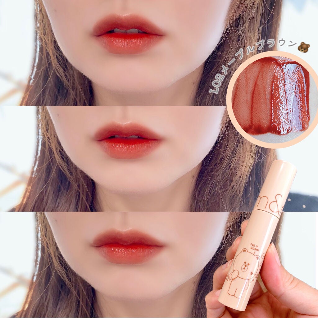 ジューシーラスティングティント/rom&nd/リップティントを使ったクチコミ(7枚目)