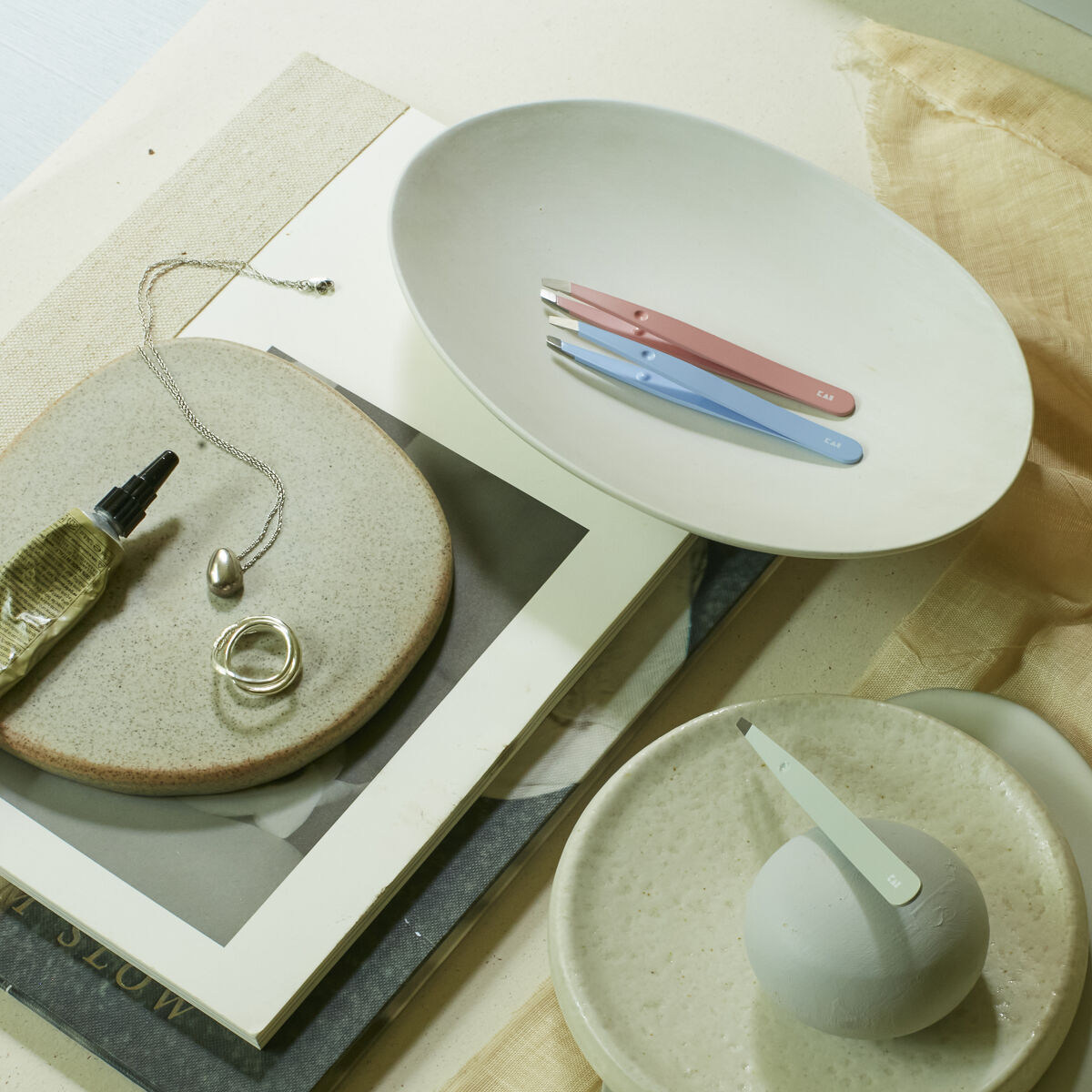 がっちりキャッチ毛抜き（ニュアンスブルー）/貝印/毛抜きを使ったクチコミ（1枚目）