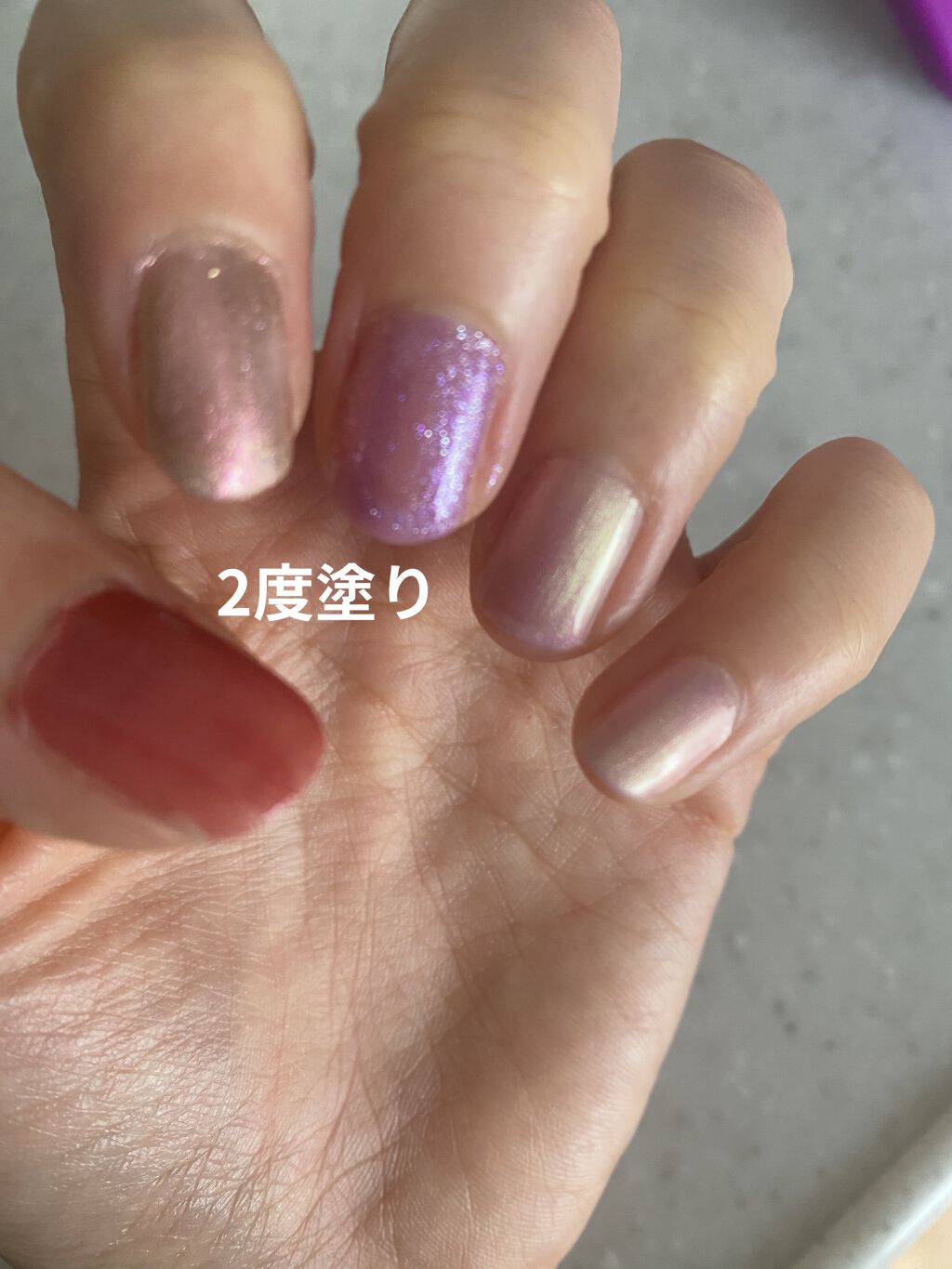 ネイル エナメル/ちふれ/マニキュアを使ったクチコミ（3枚目）