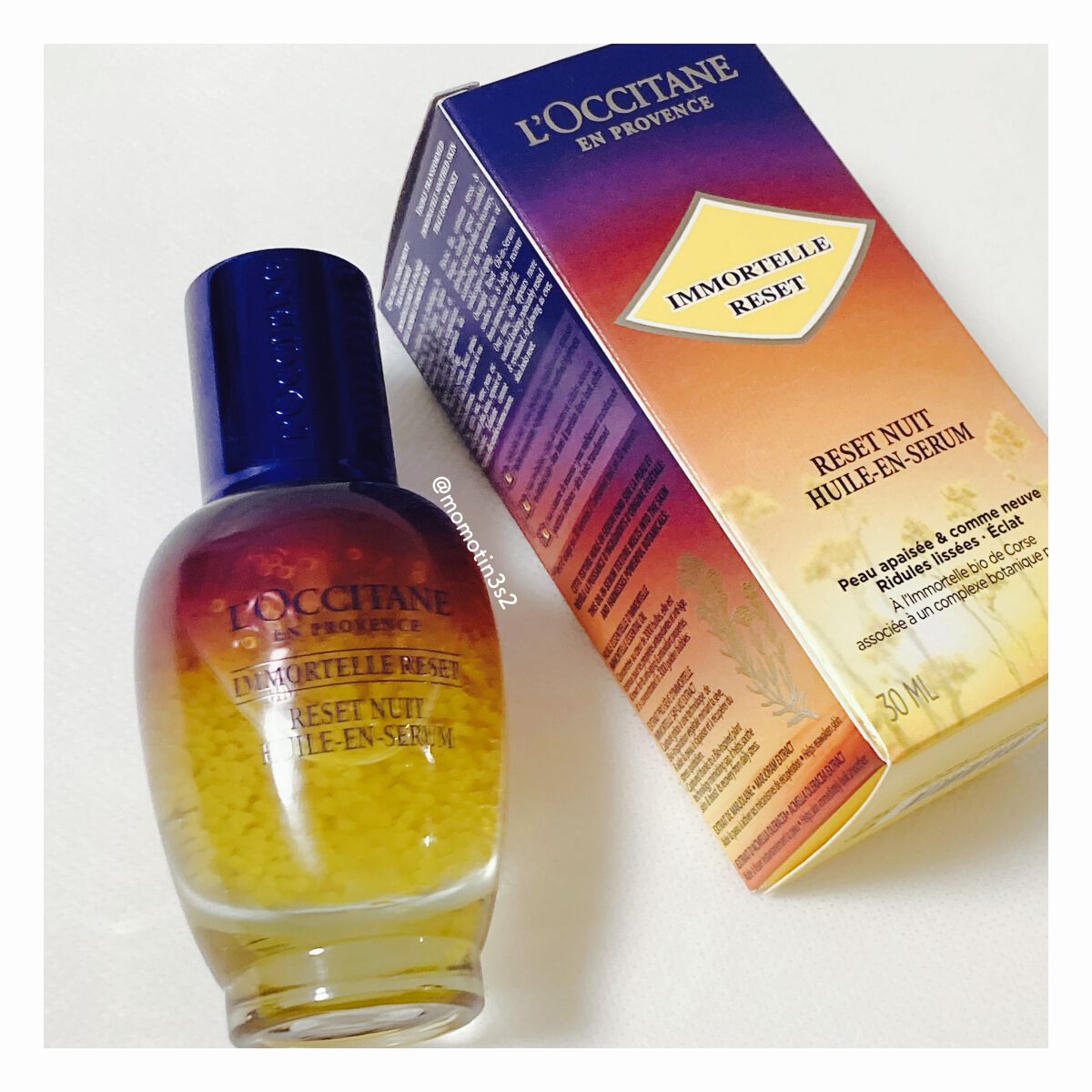 ã€ã¢ãŒãã« ãªãŒããŒãã€ããªã»ããã»ã©ã /L'OCCITANE/çŸå®¹æ¶²ã䜿ã£ãã¯ãã³ãïŒ4æç®ïŒ