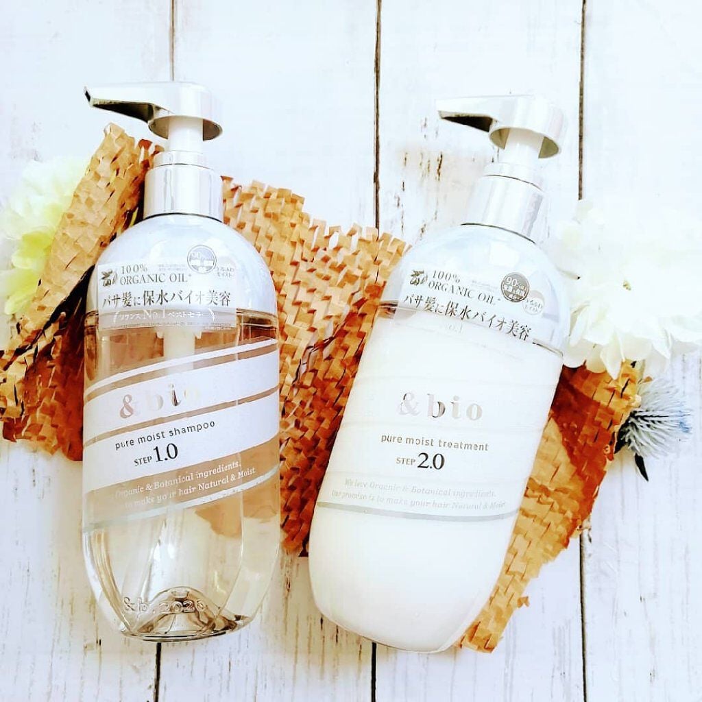ピュアモイスト シャンプー 1.0/ヘアトリートメント 2.0/&bio/市販シャンプーを使ったクチコミ(1枚目)