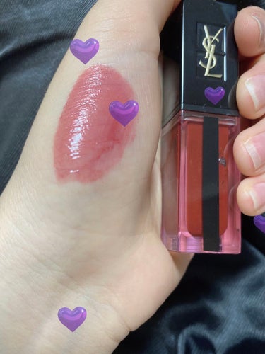 ルージュ ピュールクチュール ヴェルニ ウォーターステイン 613 カスケード ボルドー/YVES SAINT LAURENT BEAUTE/口紅を使ったクチコミ（1枚目）