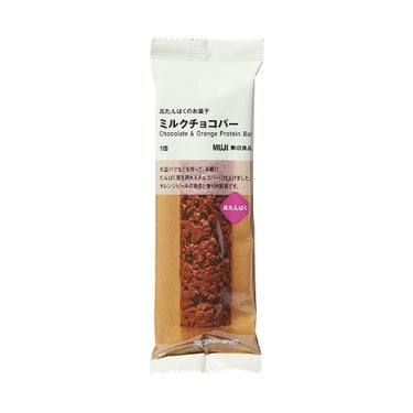 高たんぱくのお菓子 ミルクチョコバー 無印良品