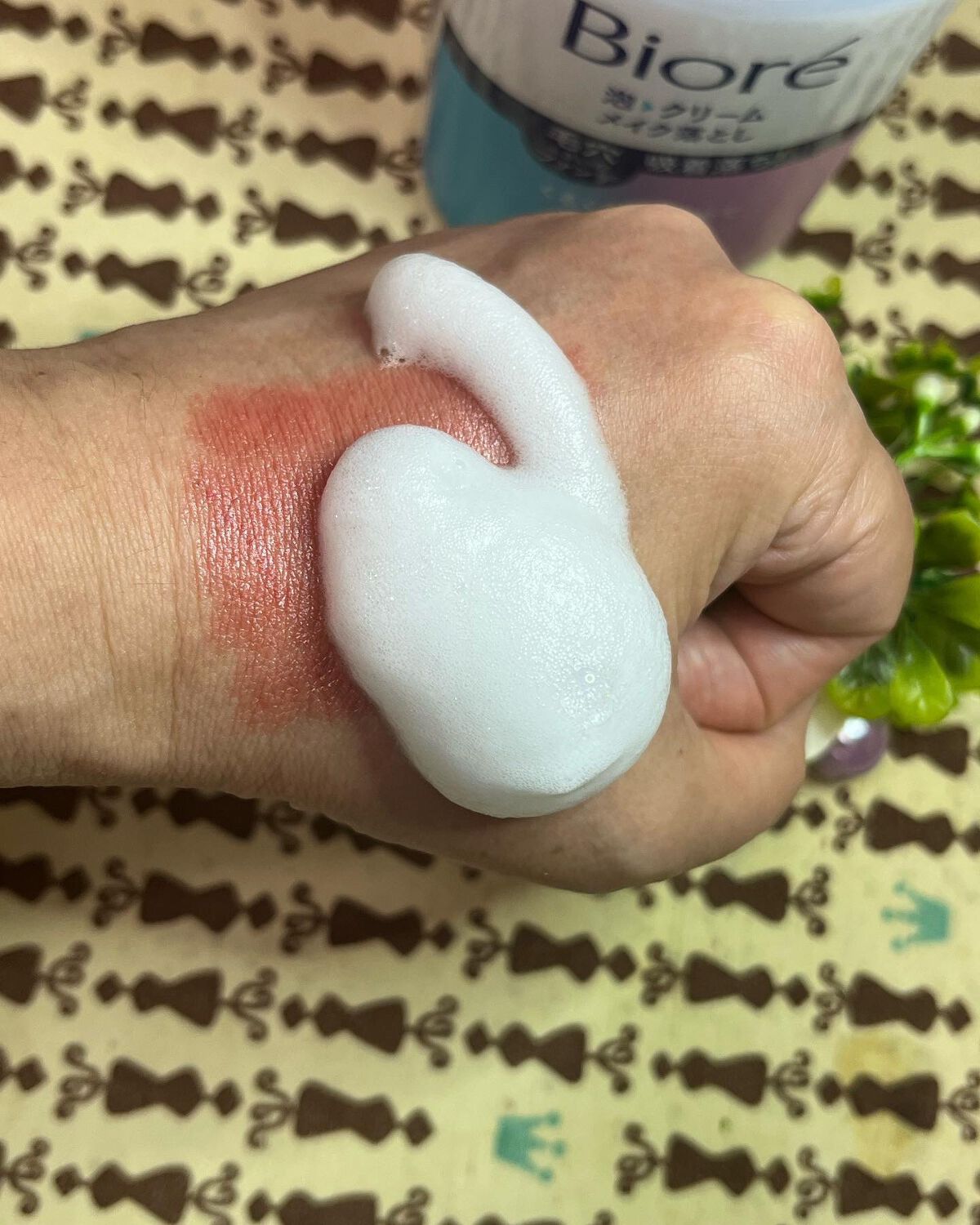 泡クリームメイク落とし/ビオレ/クレンジングクリームを使ったクチコミ（3枚目）