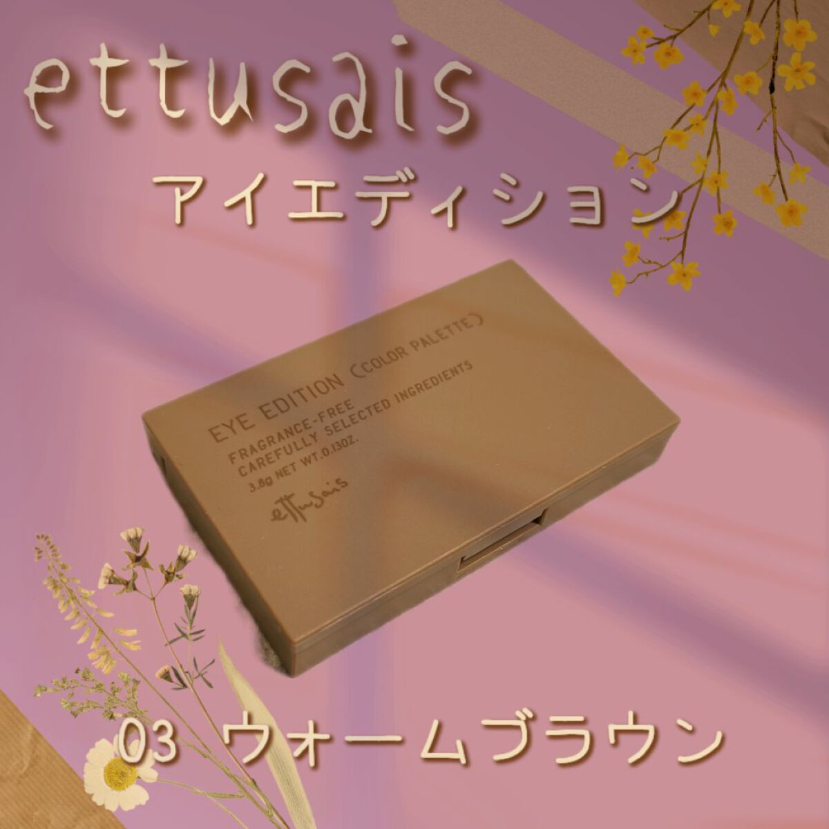 エテュセ アイエディション(カラーパレット) 03 ウォームブラウン/ettusais/アイシャドウパレットを使ったクチコミ（1枚目）