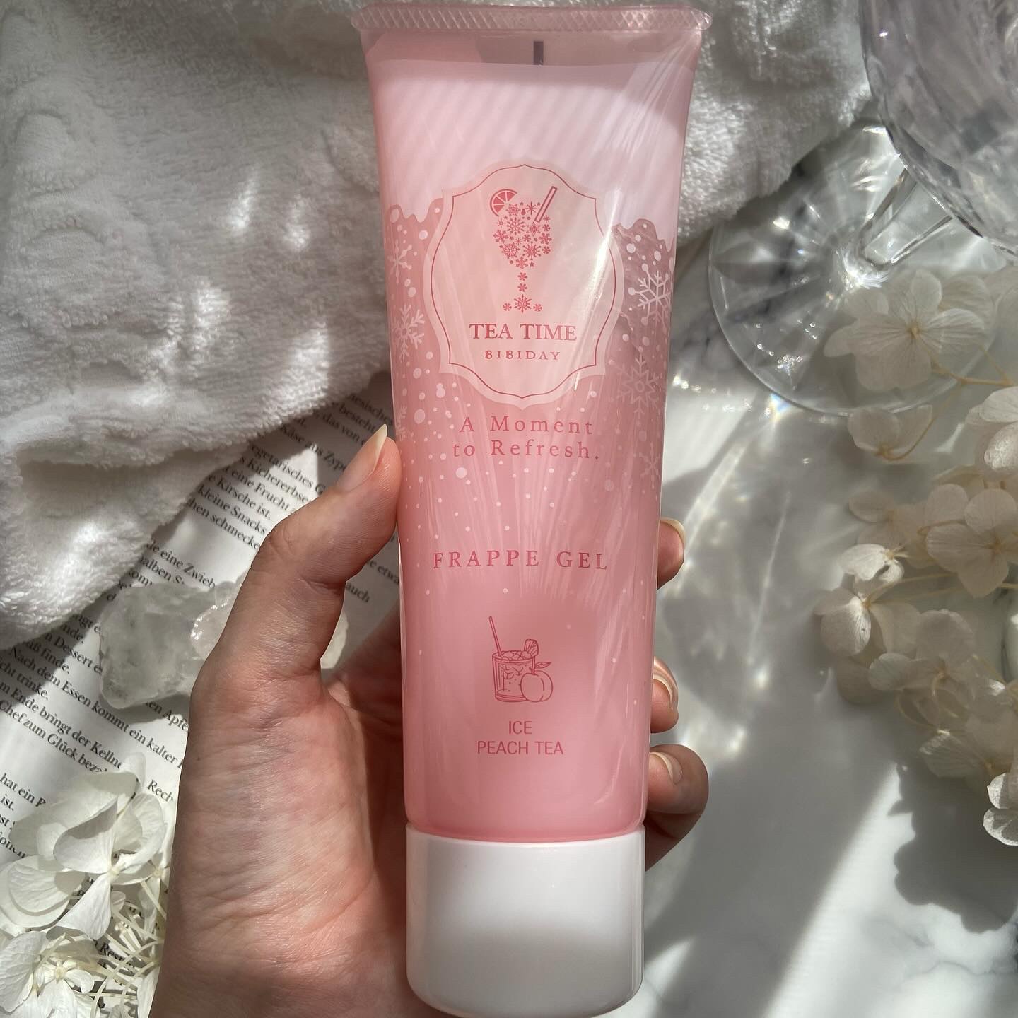 BIBIDAY TEA TIME フラッペジェル アイス白桃ティーの香り　/BIBIDAY/ボディローションを使ったクチコミ（3枚目）