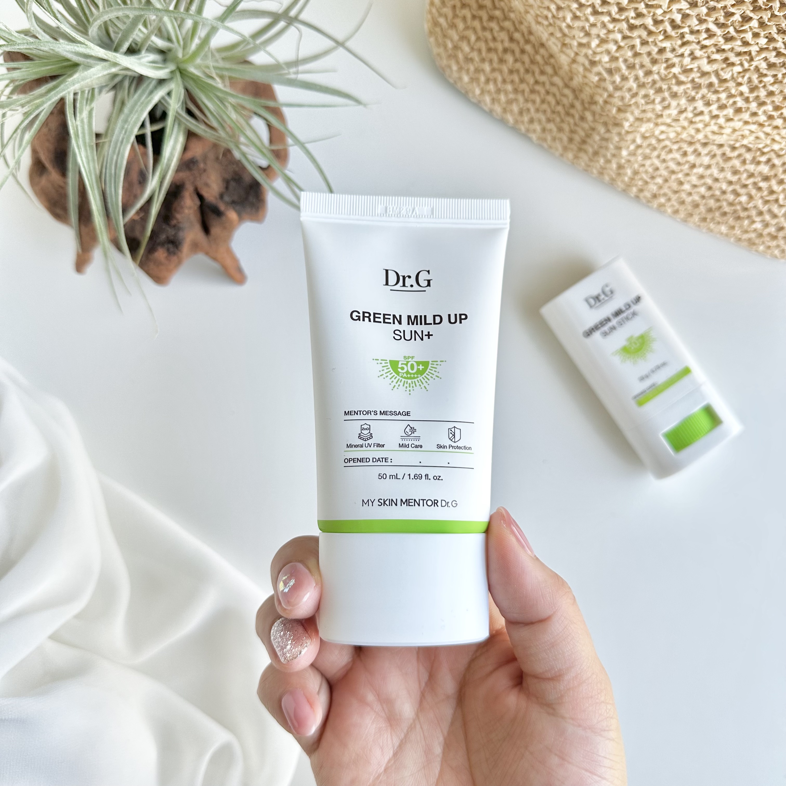 グリーンマイルドアップサンプラス/Dr.G/日焼け止めクリームを使ったクチコミ（1枚目）