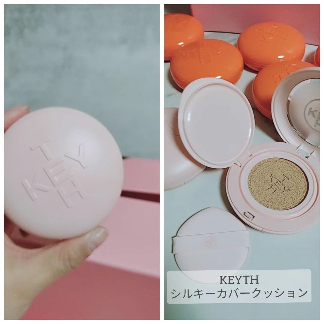 みぃ on LIPS 「かわいいー♡KEYTHのクッションファンデーション3種とバドミ..」(7枚目)