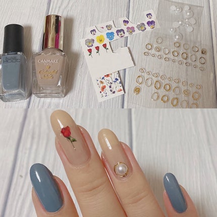 ワイヤー風ネイルアート/キャンドゥ/ネイルシールを使ったクチコミ(2枚目)