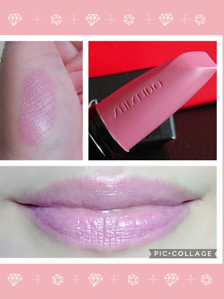 テクノサテン ジェル リップスティック 407	Pulsar Pink/SHISEIDO/口紅を使ったクチコミ（2枚目）