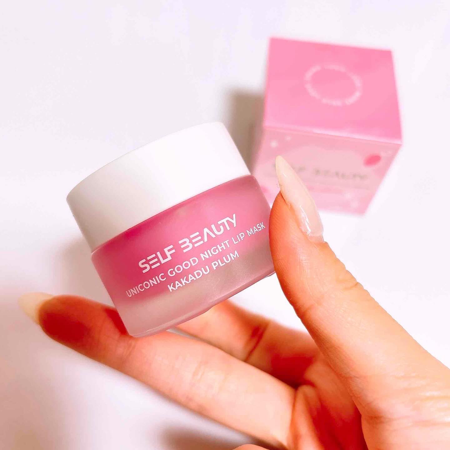 ユニコーングッドナイトリップマスク カカドゥプラム/SELF BEAUTY/リップマスクを使ったクチコミ（3枚目）