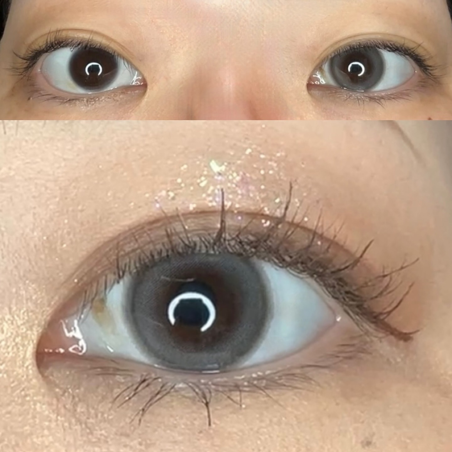 chiffon/meilly/ワンデー（１DAY）カラコンを使ったクチコミ（2枚目）