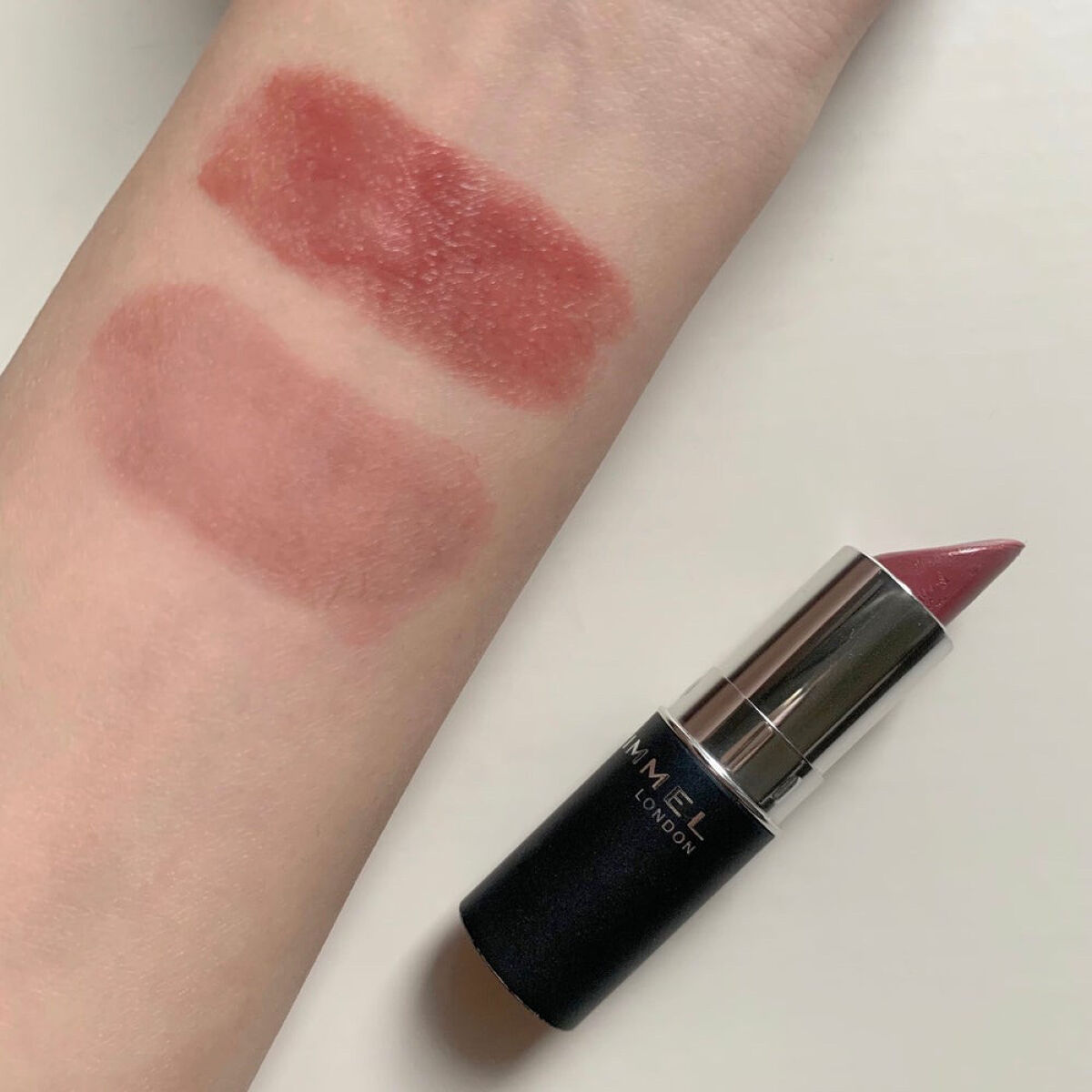 マシュマロルック リップスティック 015 メルティレッド/リンメル ロンドン/口紅を使ったクチコミ（2枚目）