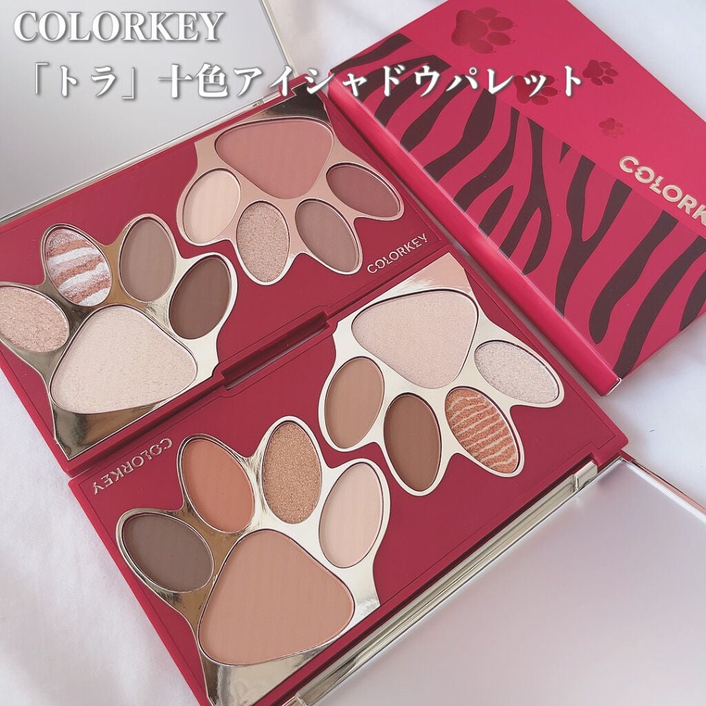 トラ十色アイシャドウパレット/COLORKEY/アイシャドウパレットを使ったクチコミ(2枚目)