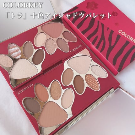 トラ十色アイシャドウパレット/COLORKEY/アイシャドウパレットを使ったクチコミ(2枚目)