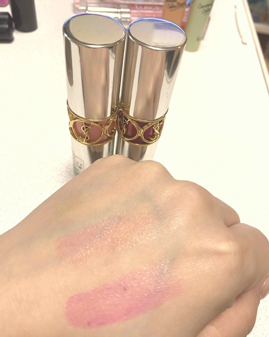 ヴォリュプテ ティントインバーム/YVES SAINT LAURENT BEAUTE/口紅を使ったクチコミ(2枚目)