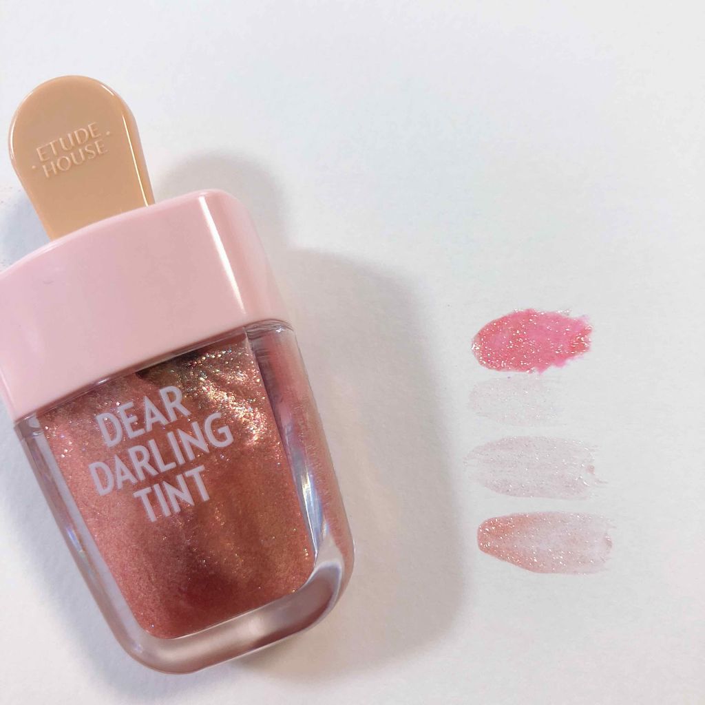 ディアダーリン ウォータージェルティント (アイスティント)/ETUDE/口紅を使ったクチコミ(3枚目)
