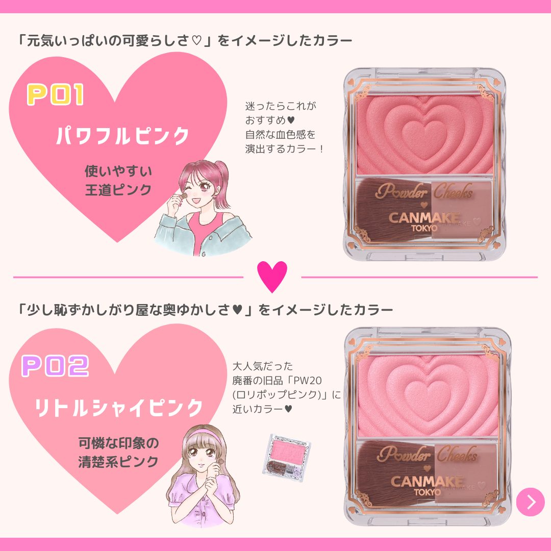 パウダーチークス/キャンメイク/パウダーチークを使ったクチコミ(2枚目)