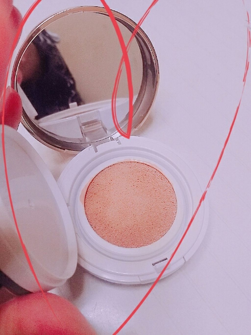 M クッション ファンデーション(モイスチャー)/MISSHA/クッションファンデーションを使ったクチコミ(4枚目)