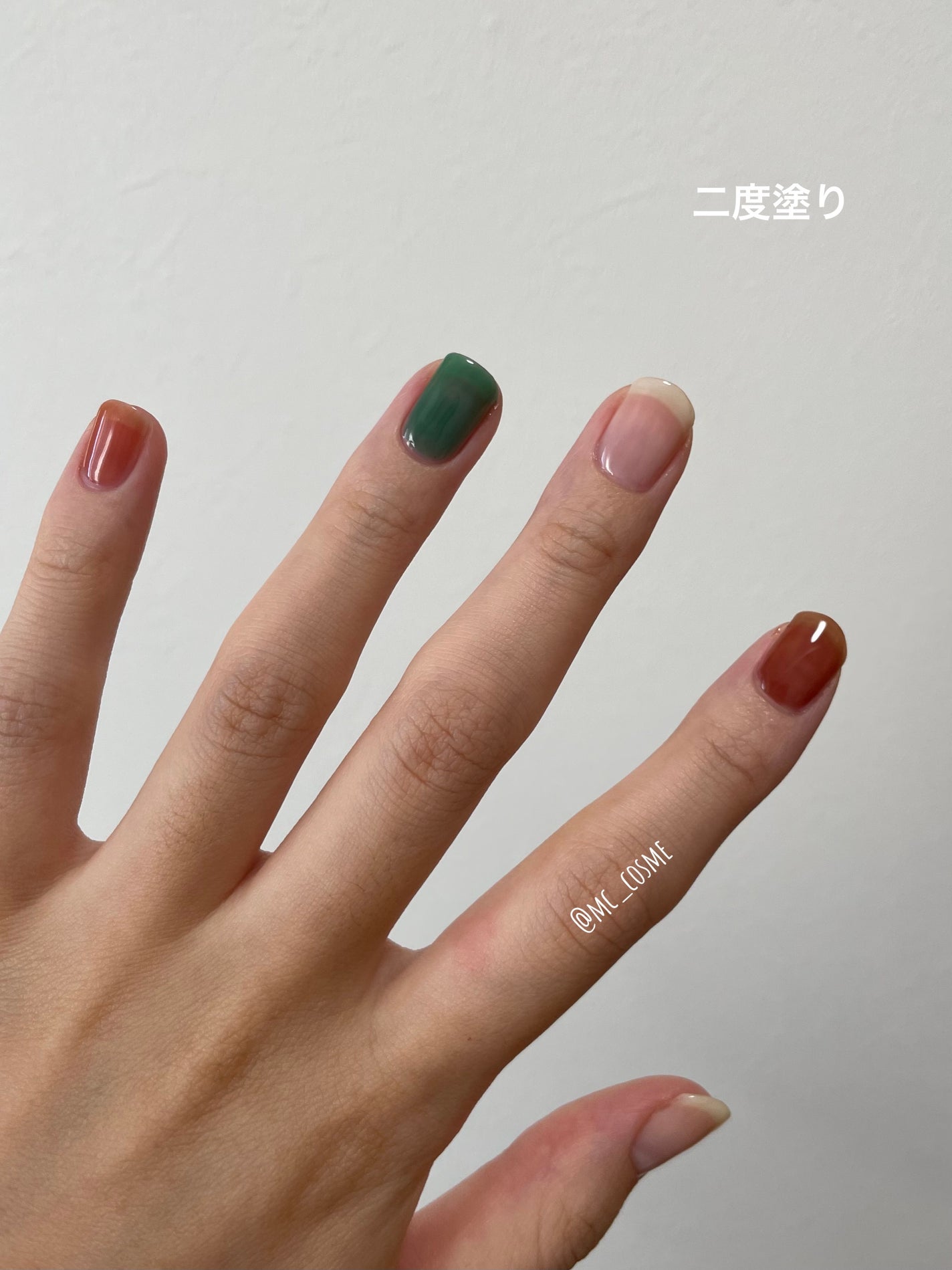 【新品未使用】 conatsu nail polish 新色3色セット 透け感ネイルのネイルデザイン】conatsu nail polish|conatsu