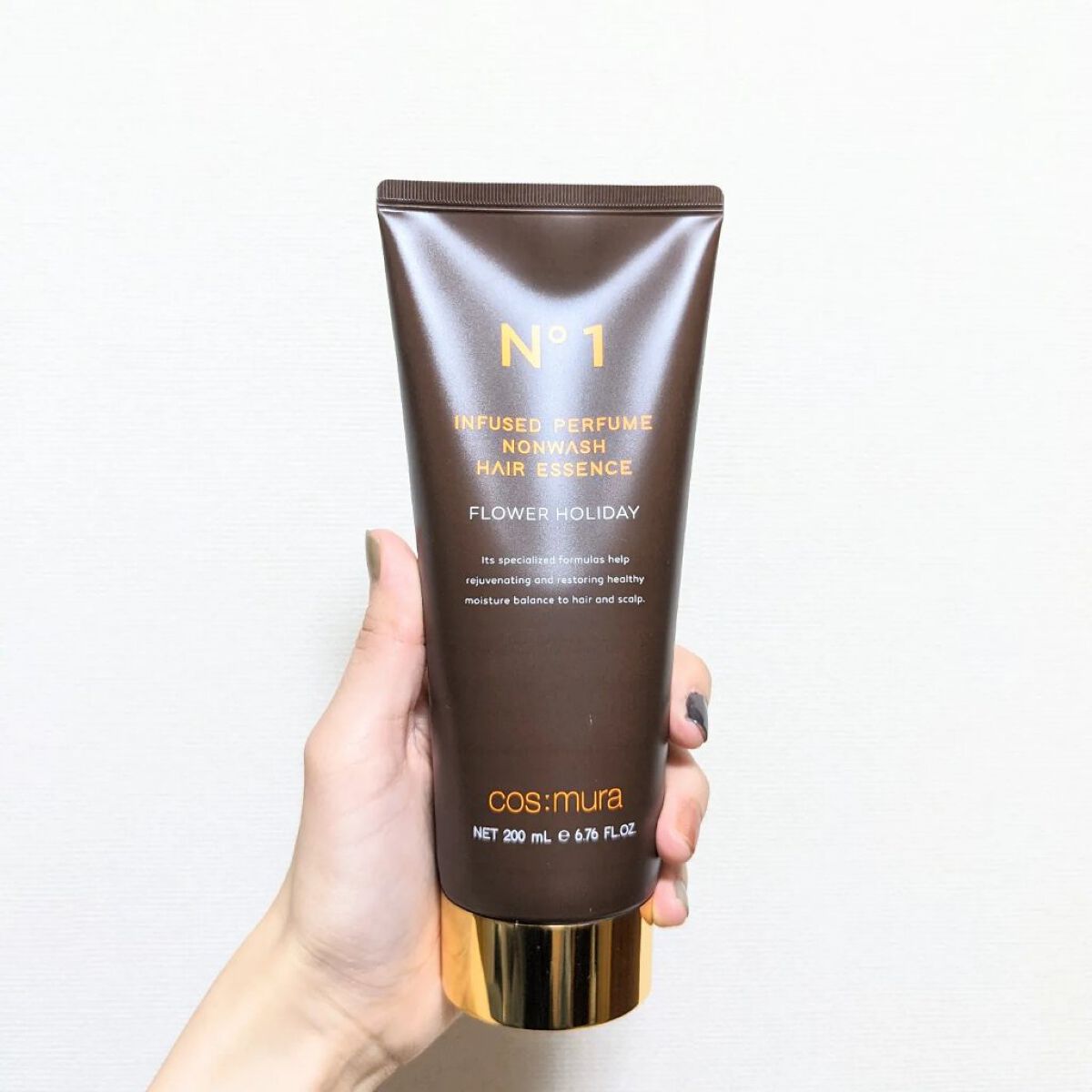 インフューズドパフュームノンウォッシュヘアエッセンス/cos:mura/洗い流すヘアトリートメントを使ったクチコミ（2枚目）