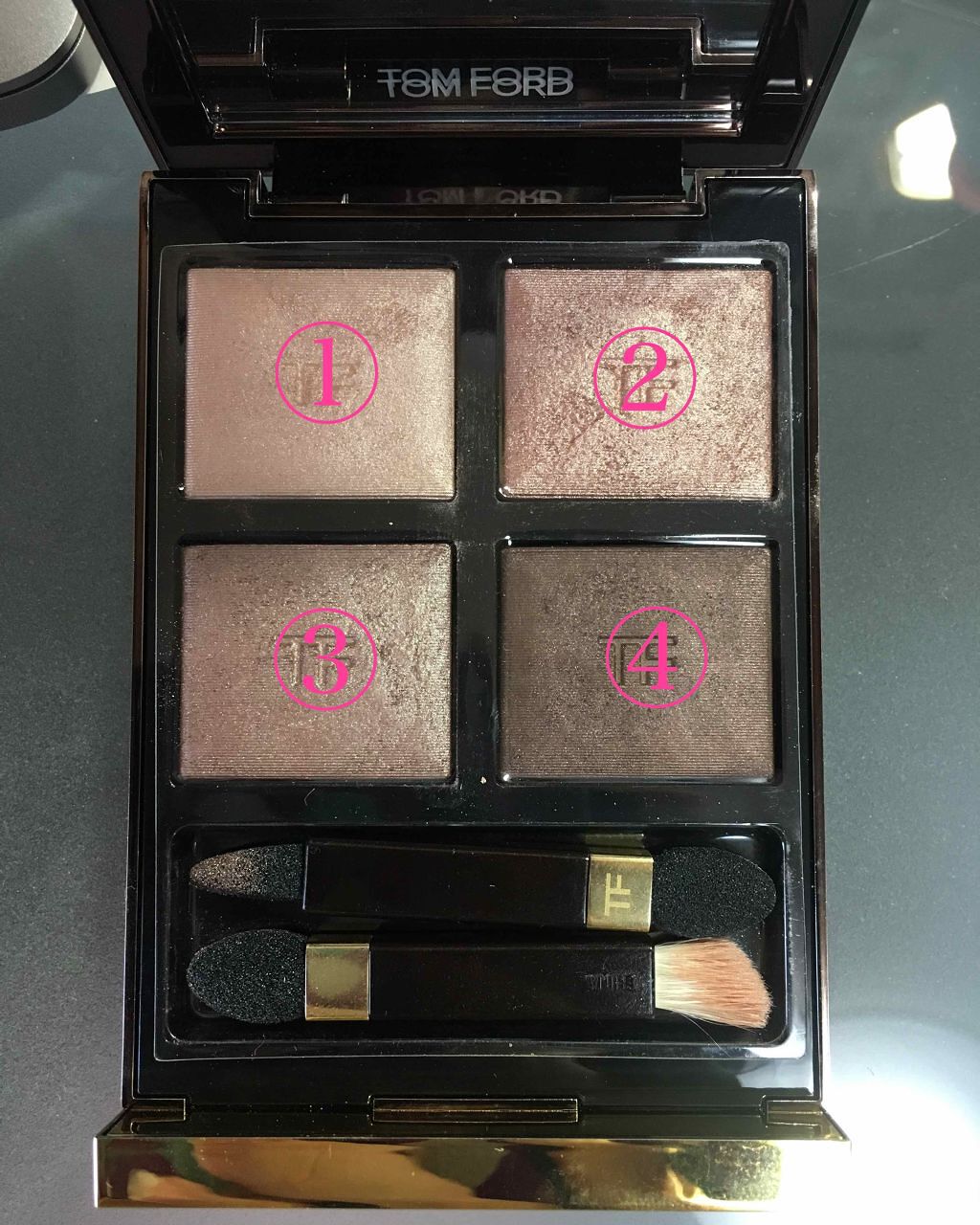 アイ カラー クォード/TOM FORD BEAUTY/アイシャドウパレットを使ったクチコミ(2枚目)