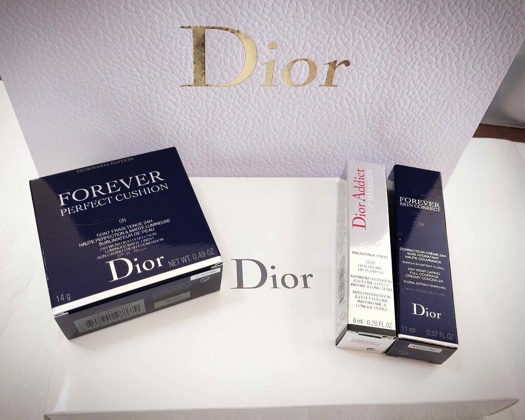 ディオールスキン フォーエヴァー クッション ディオールマニア エディション/Dior/クッションファンデーションを使ったクチコミ（1枚目）
