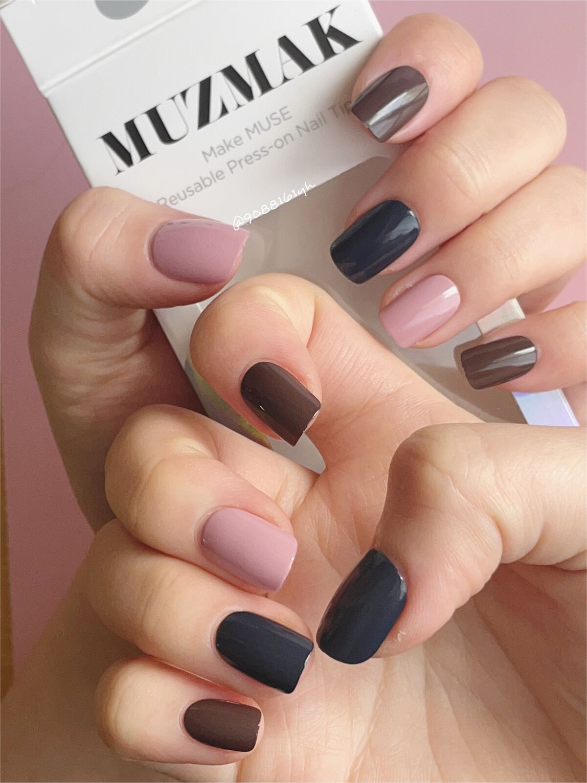 TPUネイルチップ（shape:Regular Square） 03 ライクベター（Like Better)/Muzmak/ネイルチップ・パーツを使ったクチコミ（2枚目）