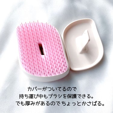 コンパクトスタイラー ピンクシェル/TANGLE TEEZER/ヘアブラシを使ったクチコミ（3枚目）