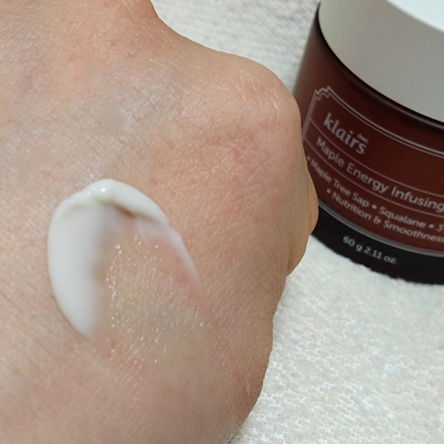 メープルエナジーインフュージングクリーム/Klairs/フェイスクリームを使ったクチコミ(5枚目)