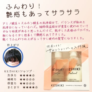 ケシキのはじまり（トライアルセット）/KESHIKI/シャンプー・コンディショナーを使ったクチコミ（1枚目）