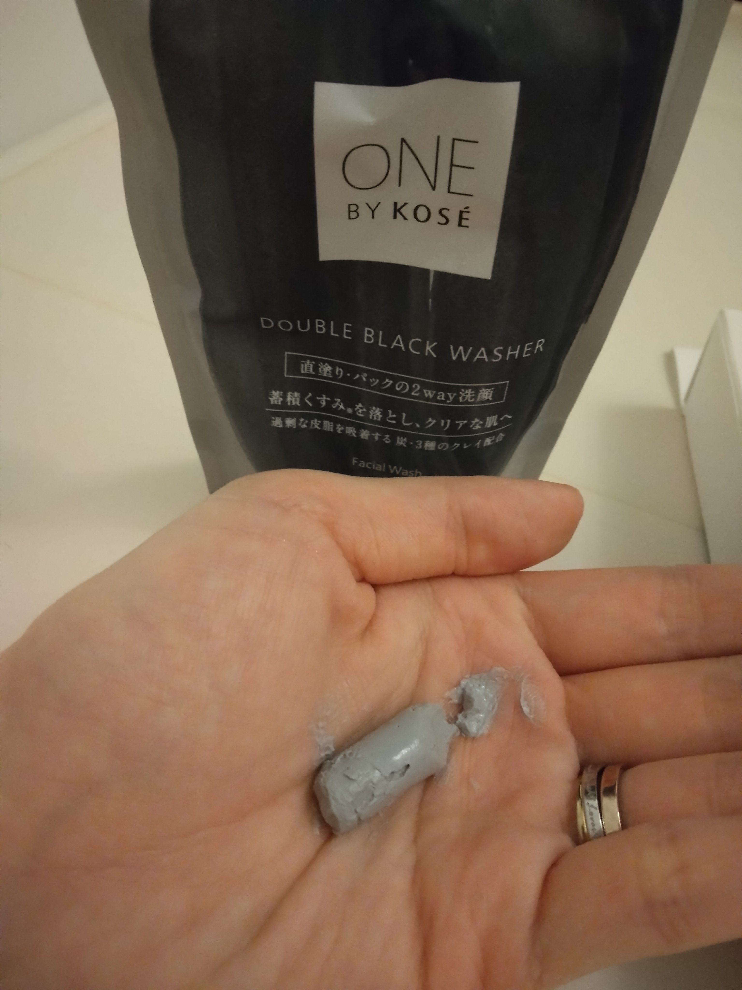 ダブル ブラック ウォッシャー/ONE BY KOSE/その他洗顔料を使ったクチコミ（3枚目）
