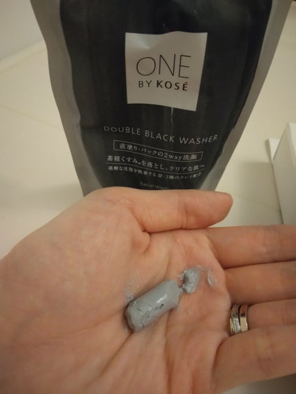 ダブル ブラック ウォッシャー/ONE BY KOSE/その他洗顔料を使ったクチコミ(3枚目)