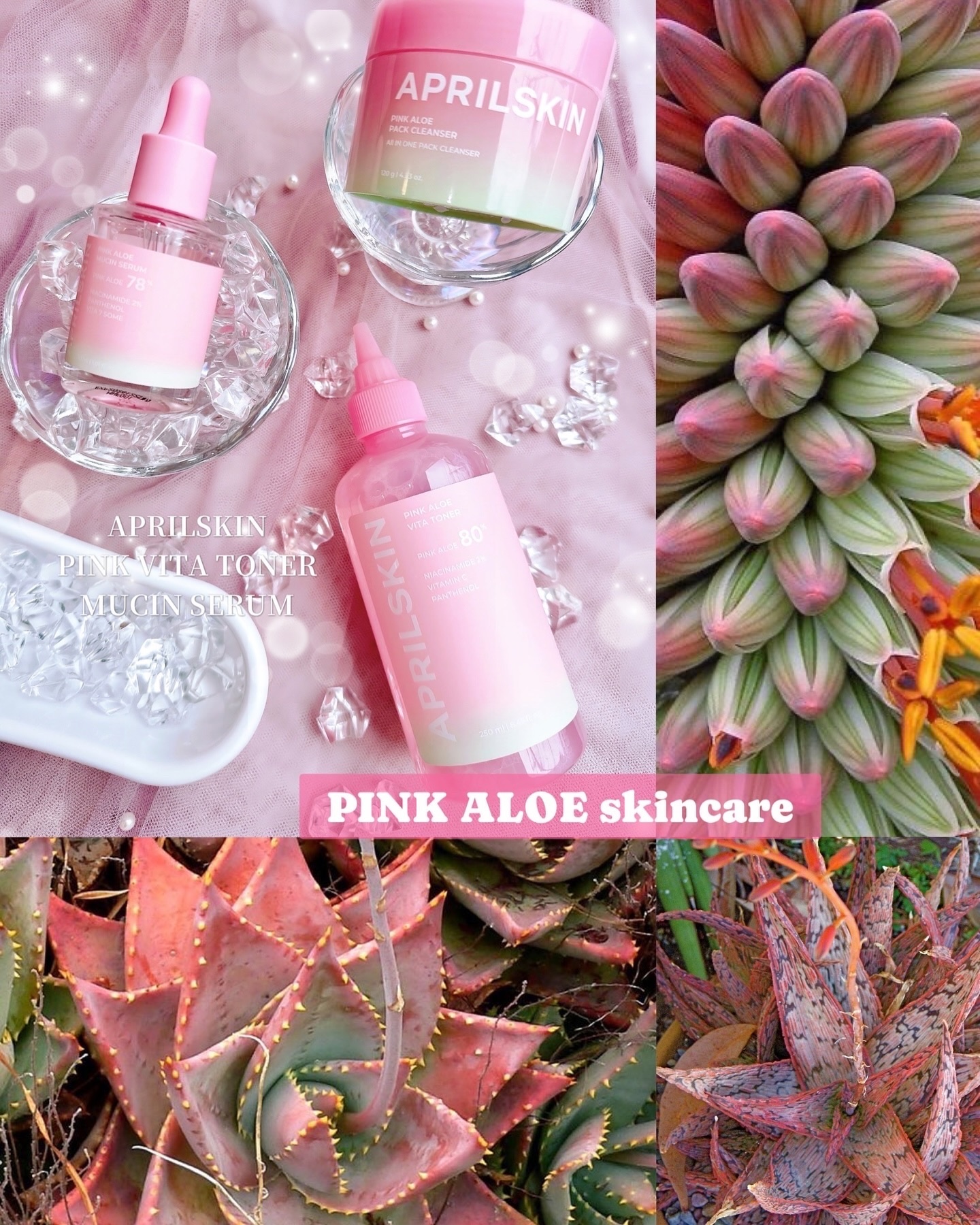 ピンクアロエビタトナー/APRILSKIN/化粧水を使ったクチコミ（2枚目）