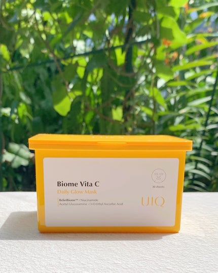 バイオームビタCグローデイリーシートマスク/UIQ/シートマスク・パックを使ったクチコミ(1枚目)