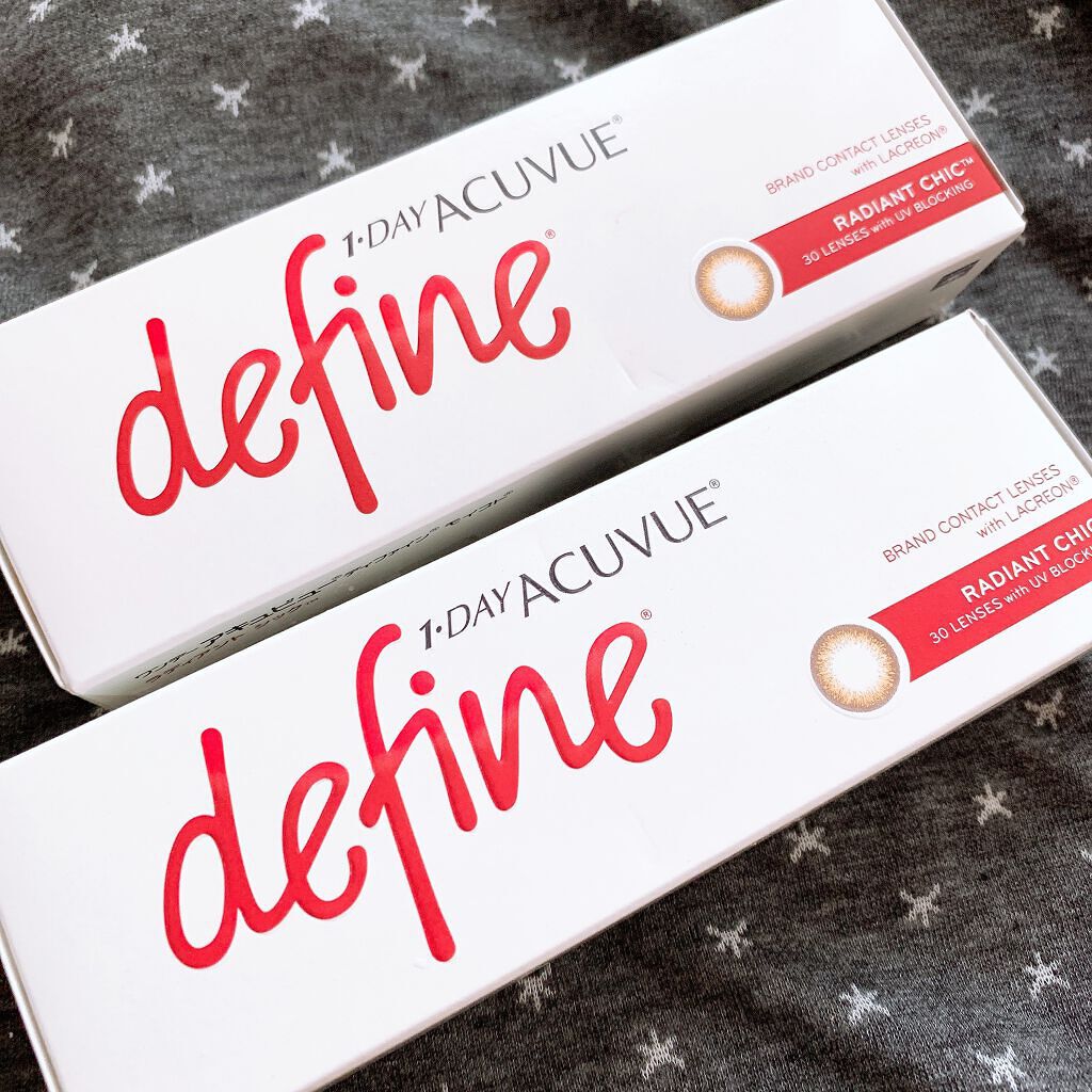 ワンデーアキュビュー®ディファイン®モイスト® ラディアント シック™/アキュビュー® ディファイン®/ワンデー（１DAY）カラコンを使ったクチコミ（1枚目）