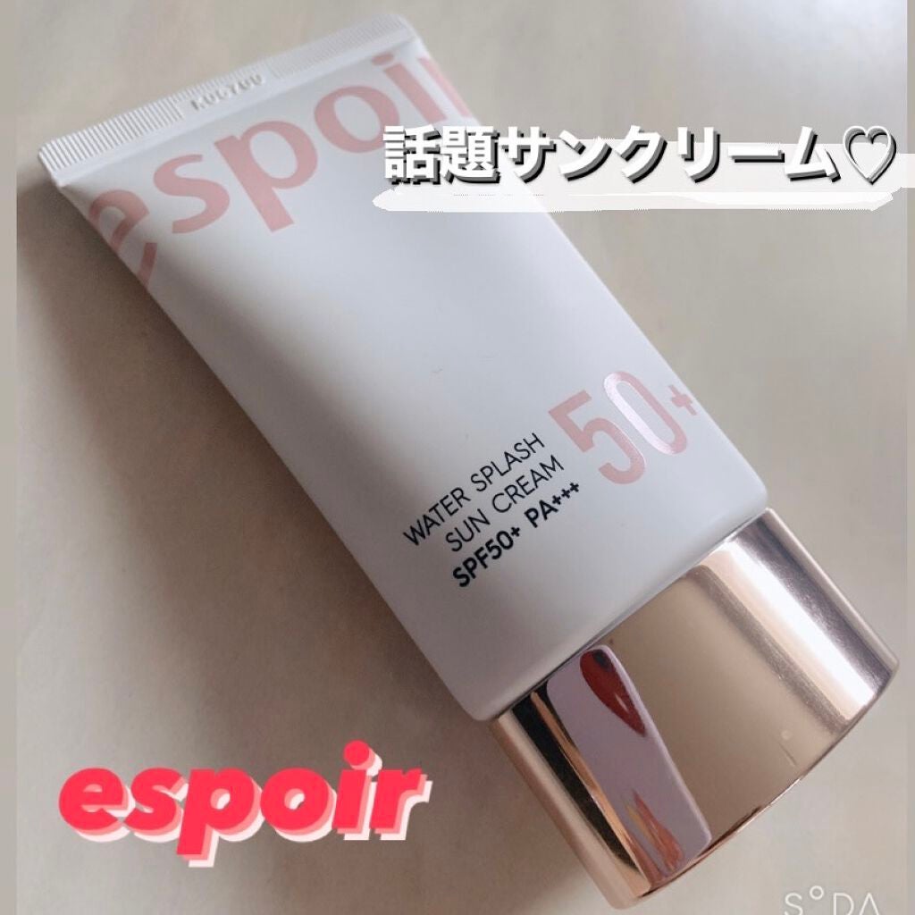 ウォータースプラッシュサンクリーム/espoir/日焼け止め・UVケアを使ったクチコミ(1枚目)