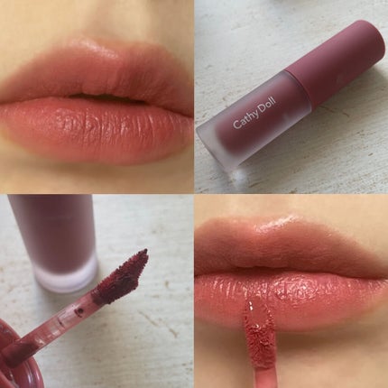 リップアンドチーク ヌードマットティント/CathyDoll/リップティントを使ったクチコミ(4枚目)