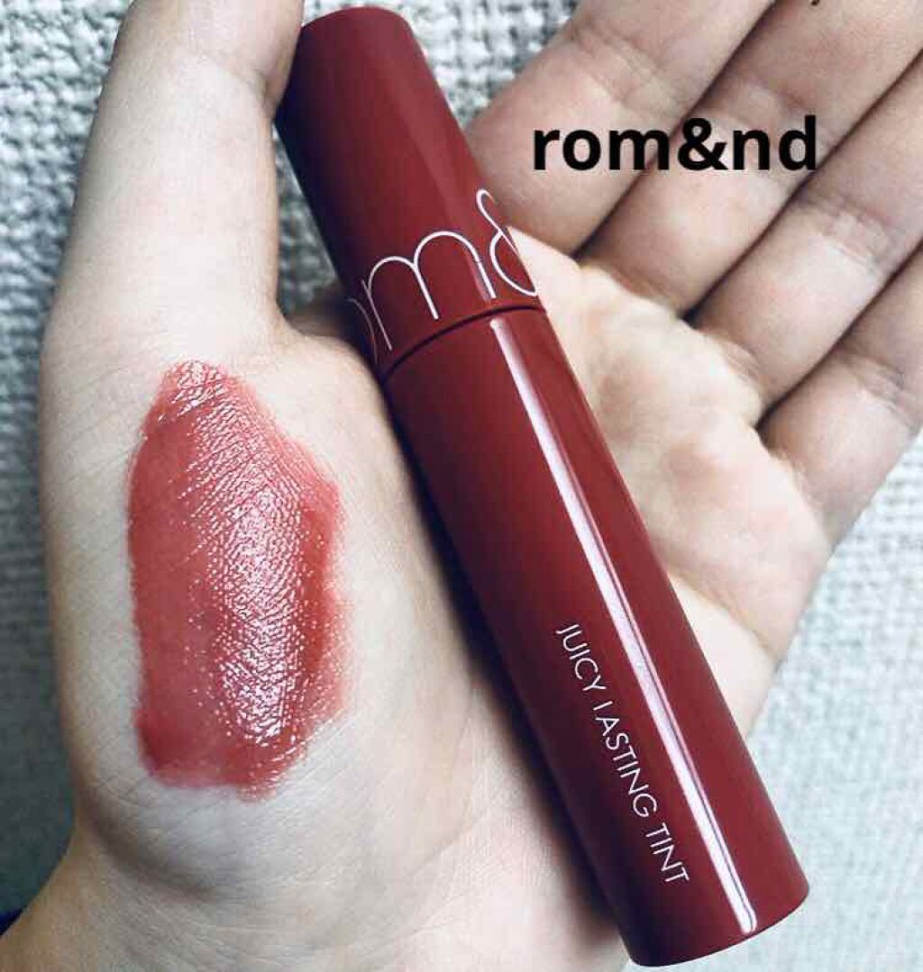 ジューシーラスティングティント/rom&nd/リップティントを使ったクチコミ(1枚目)