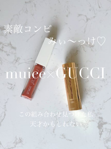 グッチ ルージュ ア レーヴル サタン/GUCCI beauty/口紅を使ったクチコミ(1枚目)