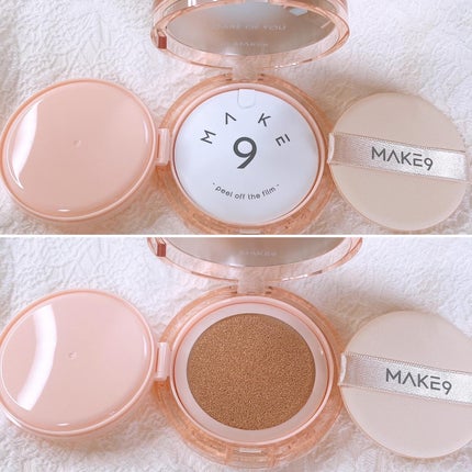 ヌードカーミンググロークッション/MAKE9/クッションファンデーションを使ったクチコミ(5枚目)